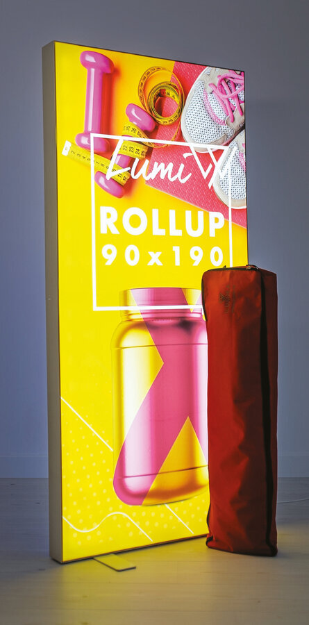 How to choose the best backlit rollup for your advertising campaign?